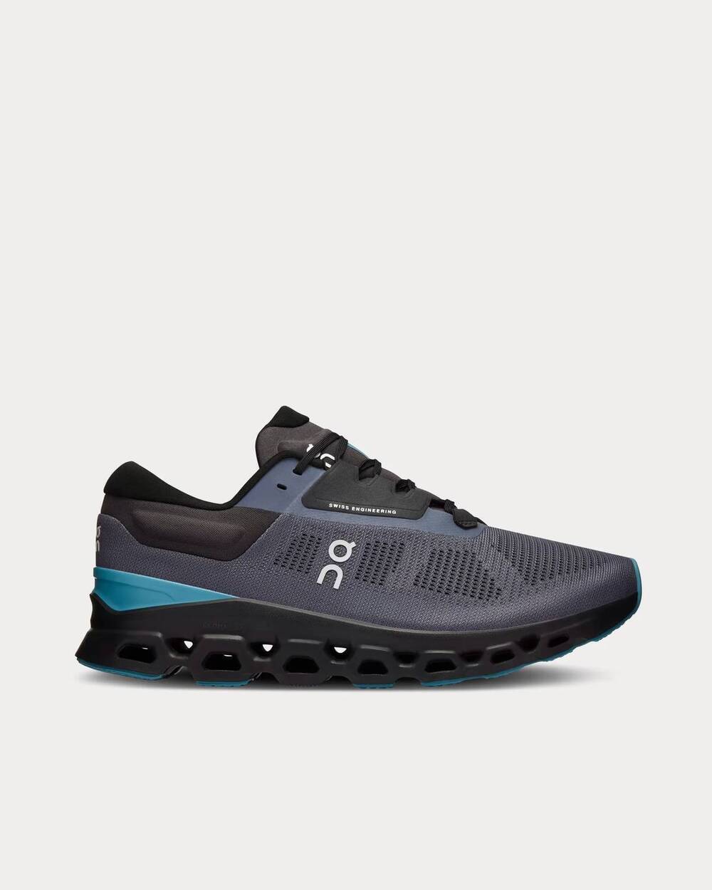 NEW ON men’s cloudstratus 3 running shoes in metal wisteria